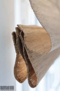 Store bateau confectionné sur mesure en fibre naturelle. tapisserie d'ameublement